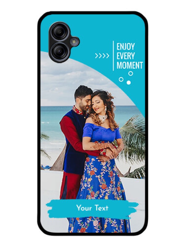 Custom Galaxy M04 Custom Glass Mobile Case - Happy Moment Design