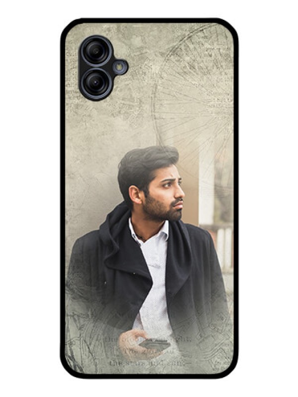 Custom Galaxy M04 Custom Glass Phone Case - with vintage design