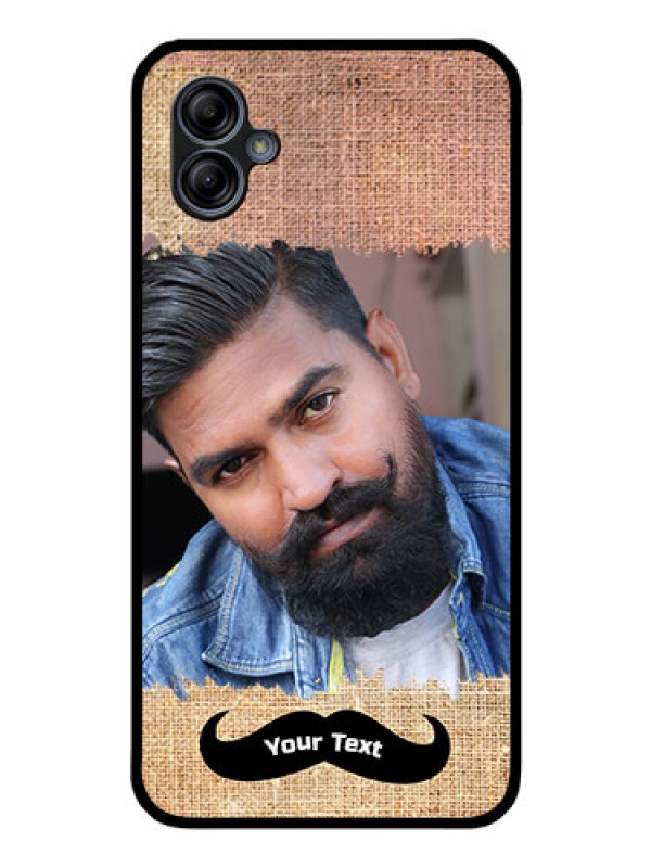 Custom Galaxy M04 Personalized Glass Phone Case - with Texture Design