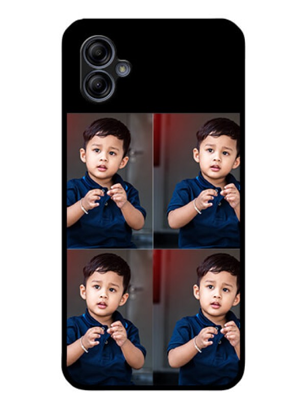 Custom Galaxy M04 4 Image Holder on Glass Mobile Cover