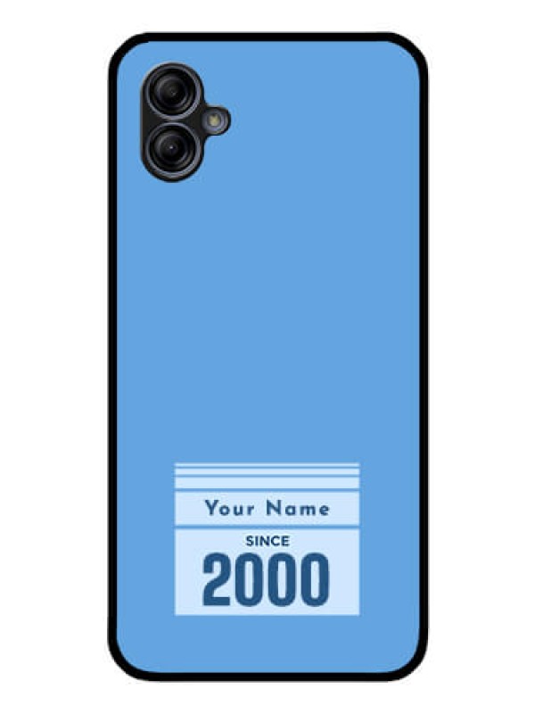 Custom Galaxy M04 Custom Glass Mobile Case - Custom Year of birth Design