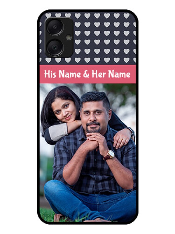 Custom Galaxy M05 Custom Glass Phone Case - Love Symbols Design