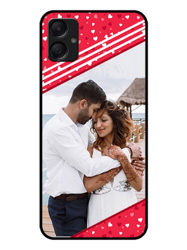 Custom Galaxy M05 Custom Glass Phone Case - Valentines Gift Design