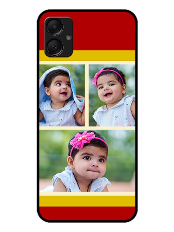 Custom Galaxy M05 Custom Glass Phone Case - Multiple Pic Upload Design