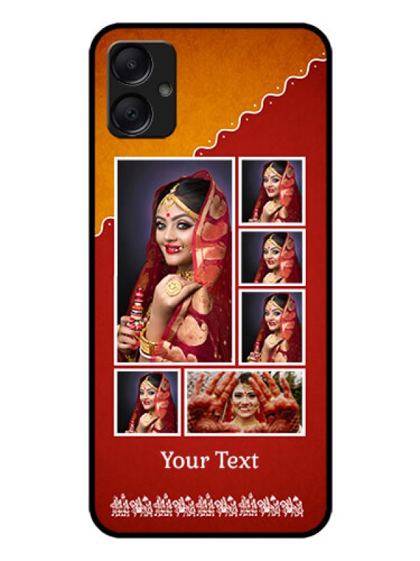 Custom Galaxy M05 Custom Glass Phone Case - Wedding Pic Upload Design