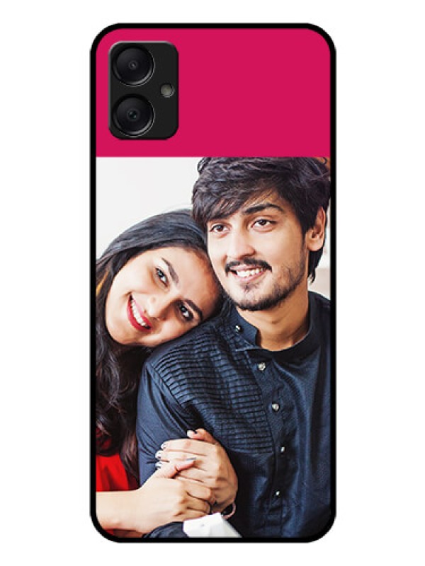Custom Galaxy M05 Custom Glass Phone Case - Anniversary Cover Design