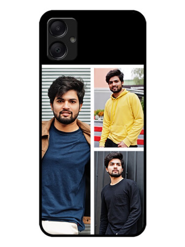 Custom Galaxy M05 Custom Glass Phone Case - Upload Multiple Picture Design