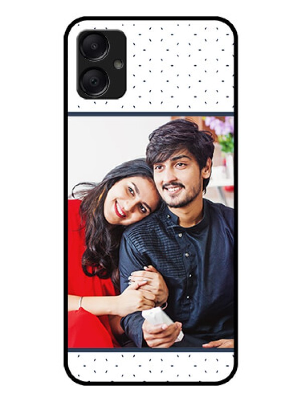Custom Galaxy M05 Custom Glass Phone Case - Premium Dot Design