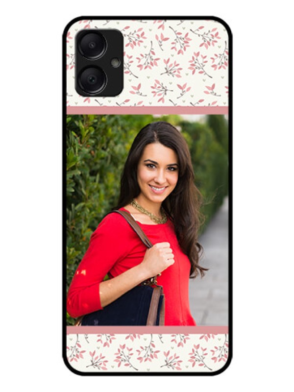 Custom Galaxy M05 Custom Glass Phone Case - Stunning Floral Design