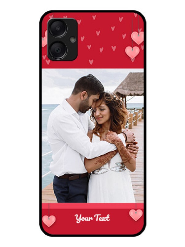 Custom Galaxy M05 Custom Glass Phone Case - Valentines Day Design
