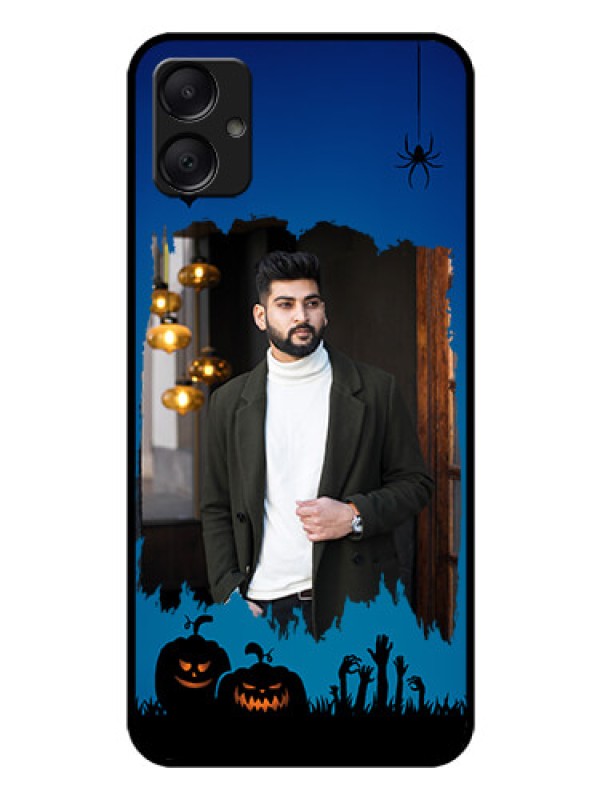 Custom Galaxy M05 Custom Glass Phone Case - With Pro Halloween Design