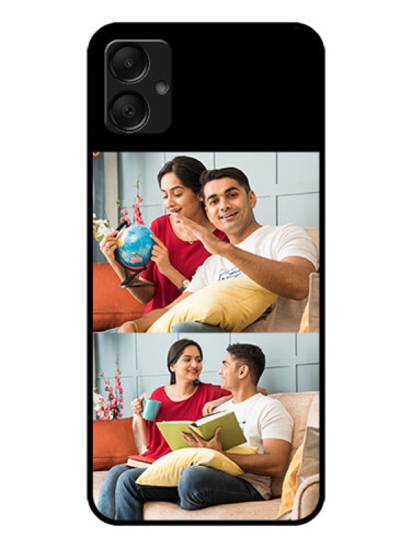 Custom Galaxy M05 Custom Glass Phone Case - 2 Images Design