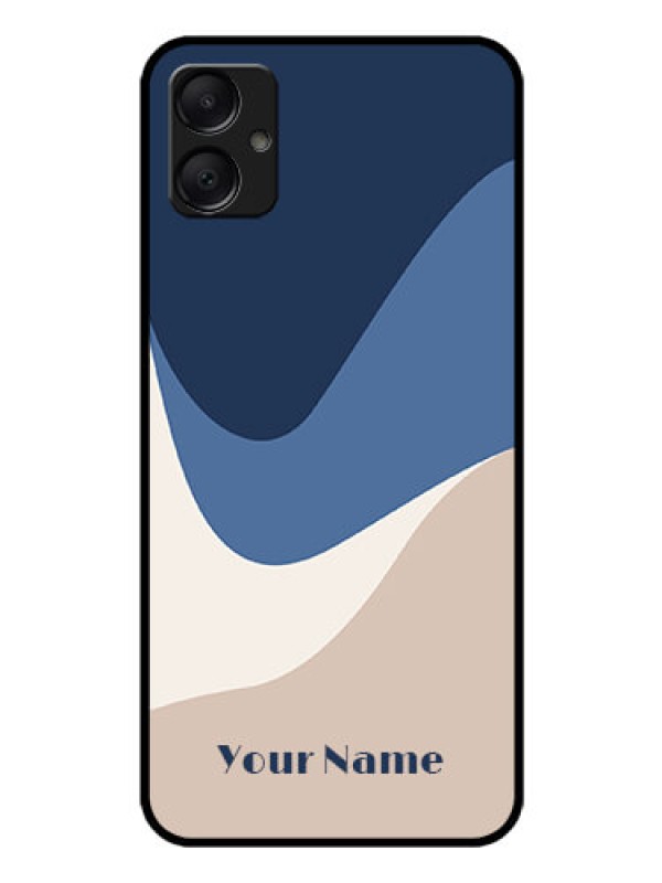 Custom Galaxy M05 Custom Glass Phone Case - Abstract Drip Art Design