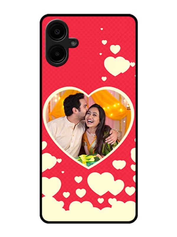 Custom Galaxy M06 Custom Glass Phone Case - Love Symbols Phone Cover Design