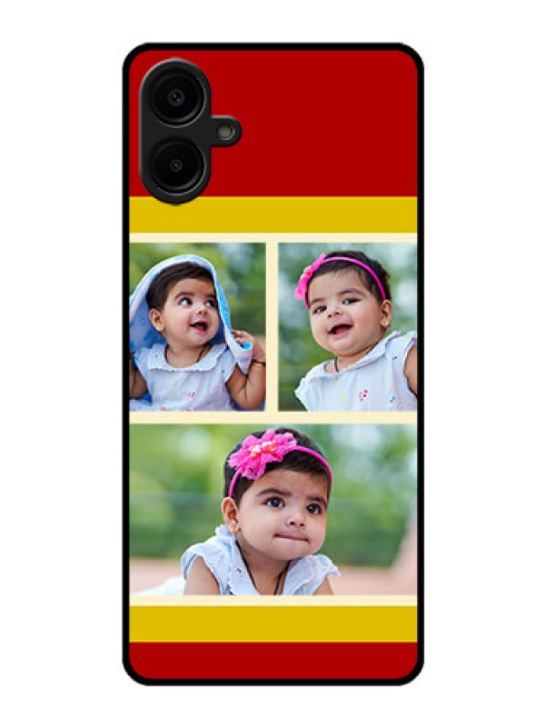 Custom Galaxy M06 Custom Glass Phone Case - Multiple Pic Upload Design