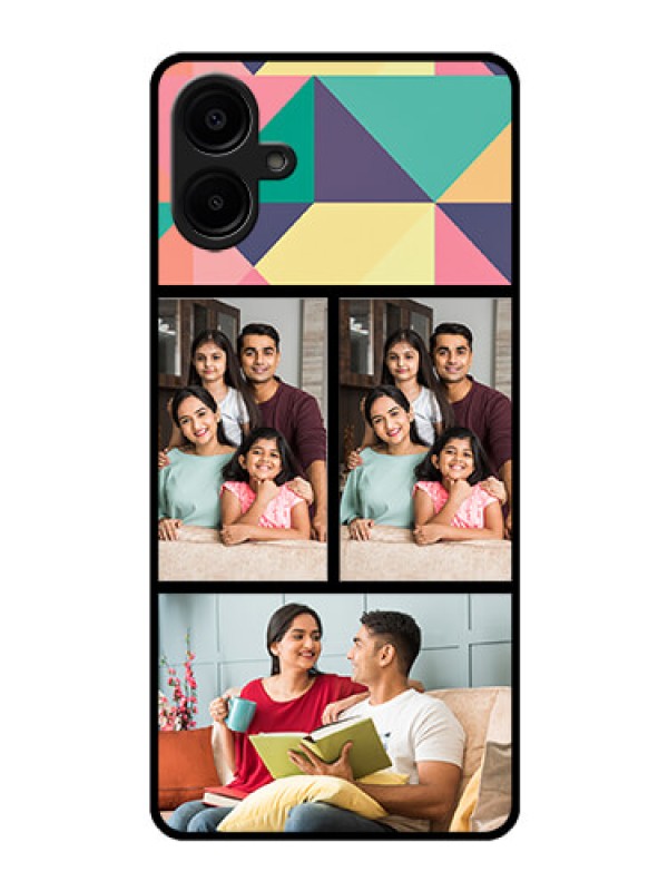 Custom Galaxy M06 Custom Glass Phone Case - Bulk Pic Upload Design