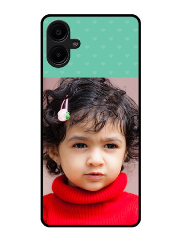Custom Galaxy M06 Custom Glass Phone Case - Lovers Picture Design