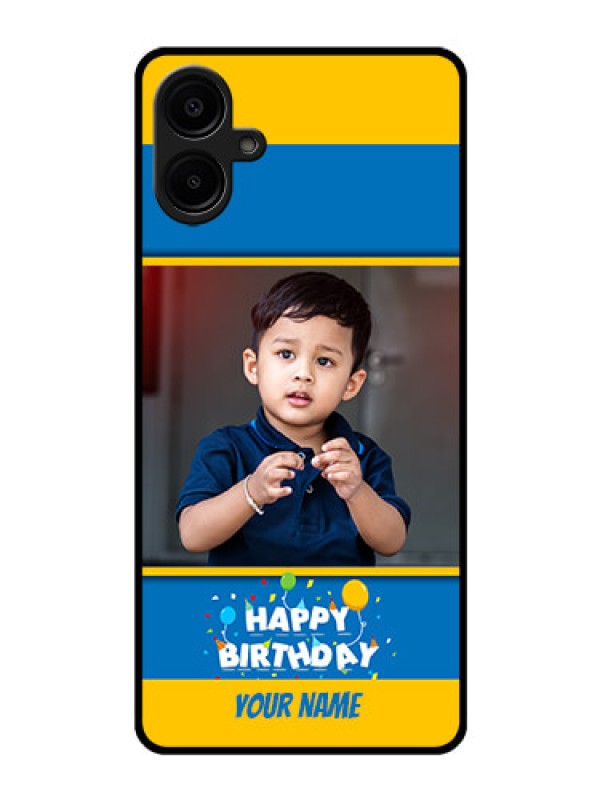 Custom Galaxy M06 Custom Glass Phone Case - Birthday Wishes Design