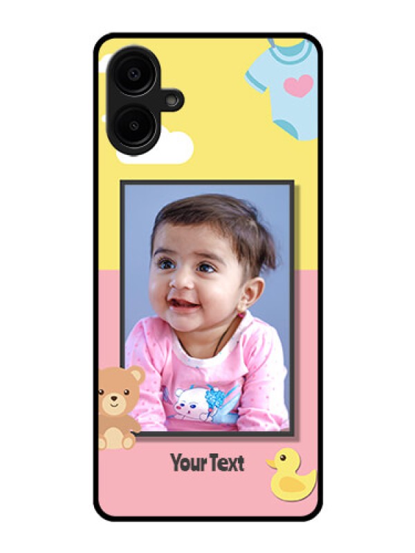Custom Galaxy M06 Custom Glass Phone Case - Kids 2 Color Design