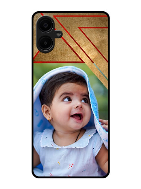 Custom Galaxy M06 Custom Glass Phone Case - Gradient Abstract Texture Design