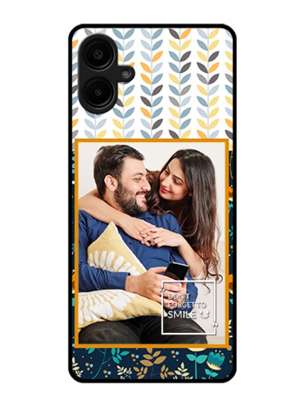 Custom Galaxy M06 Custom Glass Phone Case - Pattern Design
