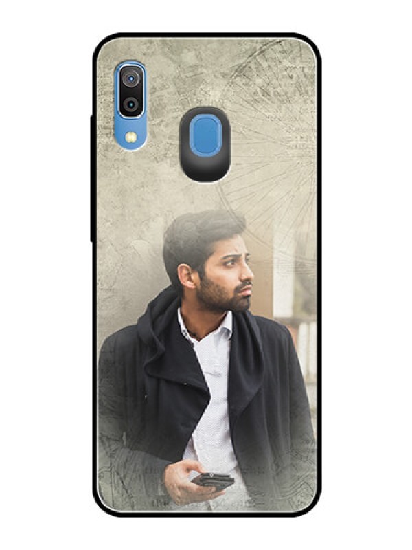 Custom Galaxy M10s Custom Glass Phone Case  - with vintage design