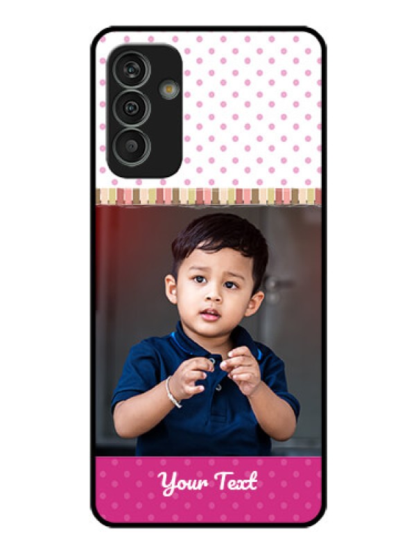 Custom Galaxy M13 4G Photo Printing on Glass Case - Cute Girls Cover Design