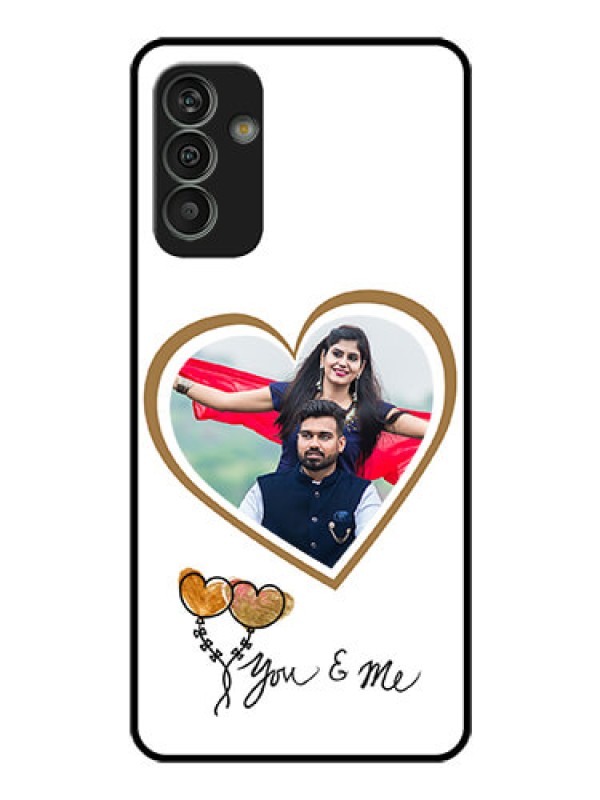 Custom Galaxy M13 4G Custom Glass Mobile Case - You & Me Design