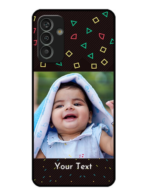 Custom Galaxy M13 4G Custom Glass Phone Case - with confetti birthday design