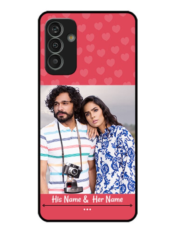 Custom Galaxy M13 4G Photo Printing on Glass Case - Simple Love Design