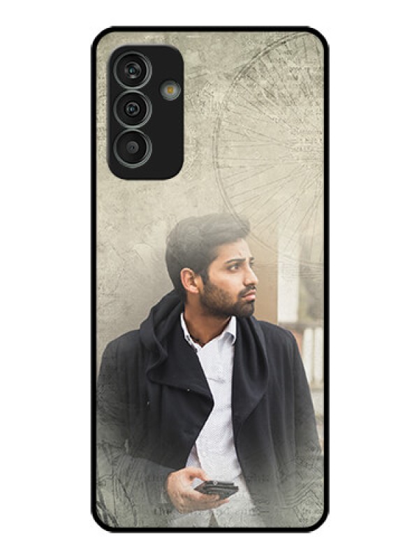 Custom Galaxy M13 4G Custom Glass Phone Case - with vintage design