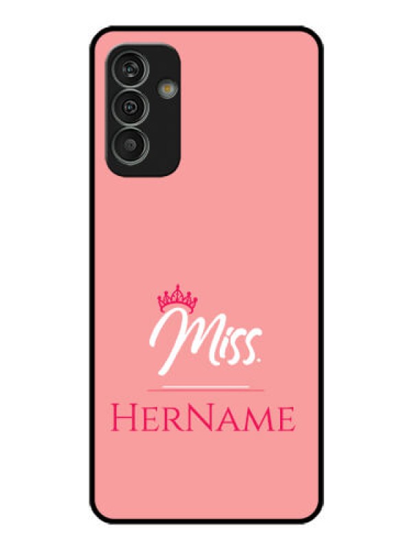 Custom Galaxy M13 4G Custom Glass Phone Case Mrs with Name