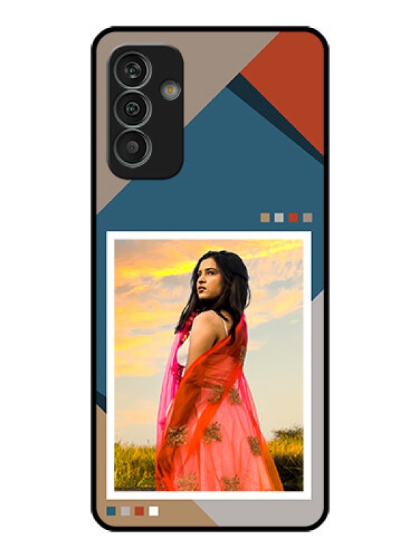 Custom Galaxy M13 4G Personalized Glass Phone Case - Retro color pallet Design