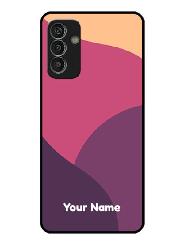 Custom Galaxy M13 4G Custom Glass Phone Case - Mixed Multi-colour abstract art Design