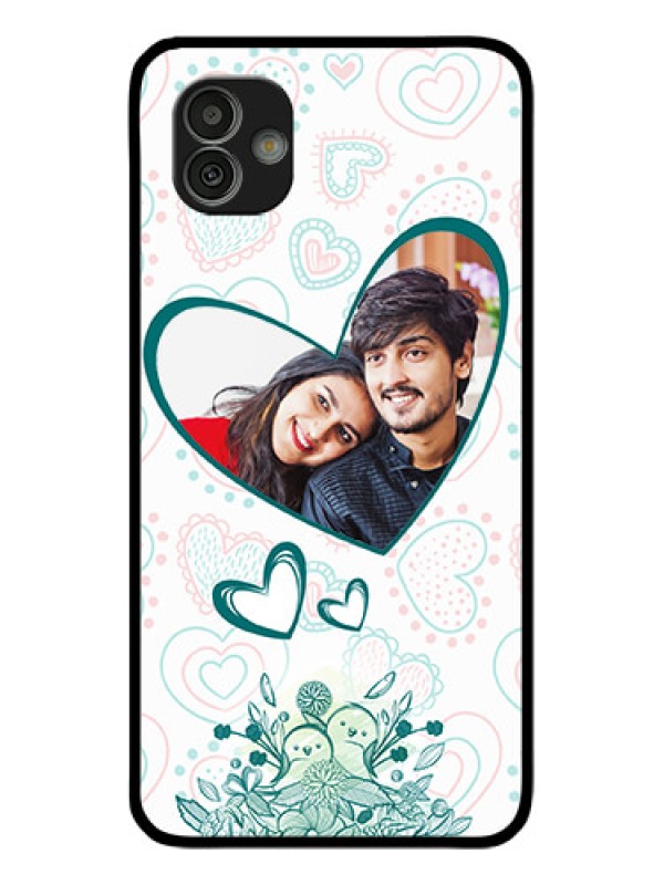 Custom Samsung Galaxy M13 5G Photo Printing on Glass Case - Premium Couple Design