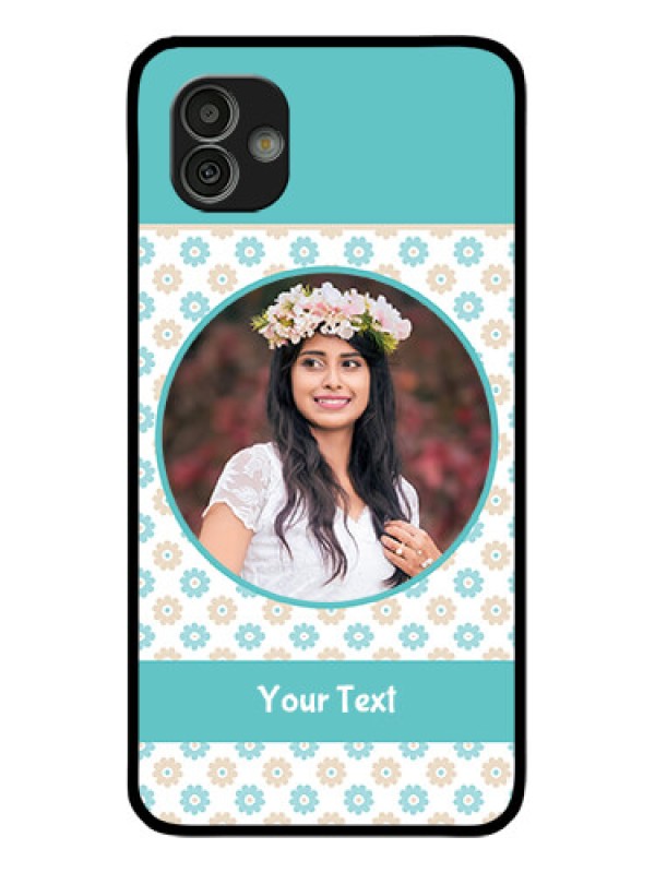 Custom Samsung Galaxy M13 5G Custom Glass Mobile Case - Beautiful Flowers Design