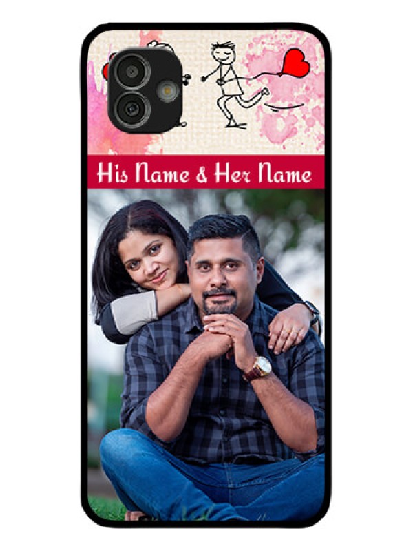Custom Samsung Galaxy M13 5G Photo Printing on Glass Case - You and Me Case Design