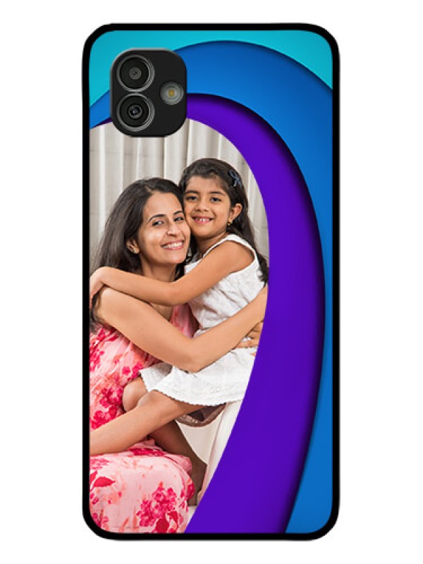 Custom Samsung Galaxy M13 5G Photo Printing on Glass Case - Simple Pattern Design
