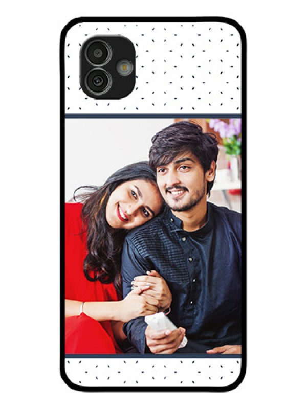 Custom Samsung Galaxy M13 5G Personalized Glass Phone Case - Premium Dot Design