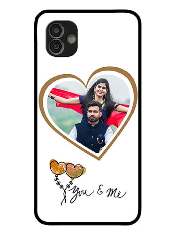 Custom Samsung Galaxy M13 5G Custom Glass Mobile Case - You & Me Design