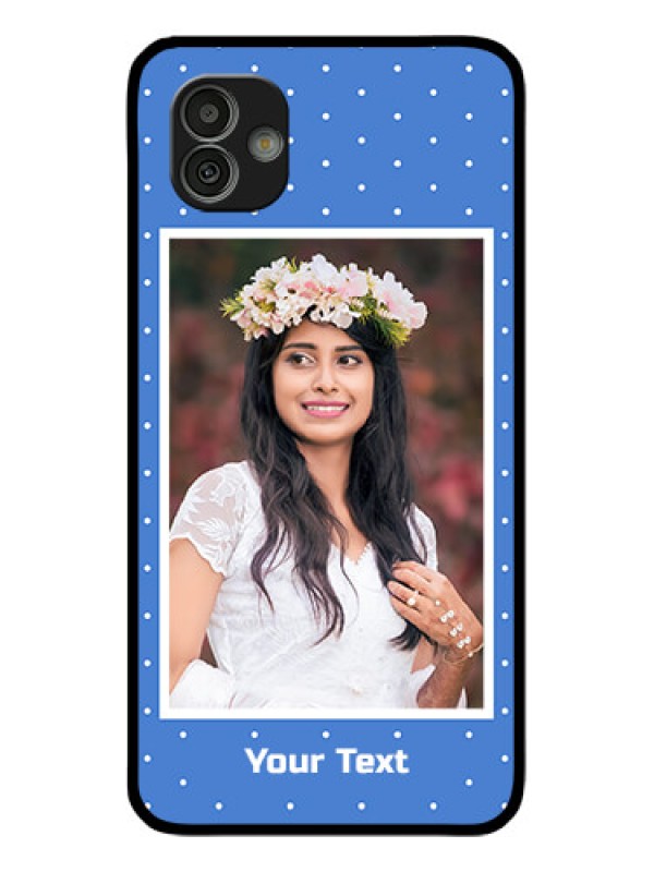 Custom Samsung Galaxy M13 5G Photo Printing on Glass Case - Polka dots design