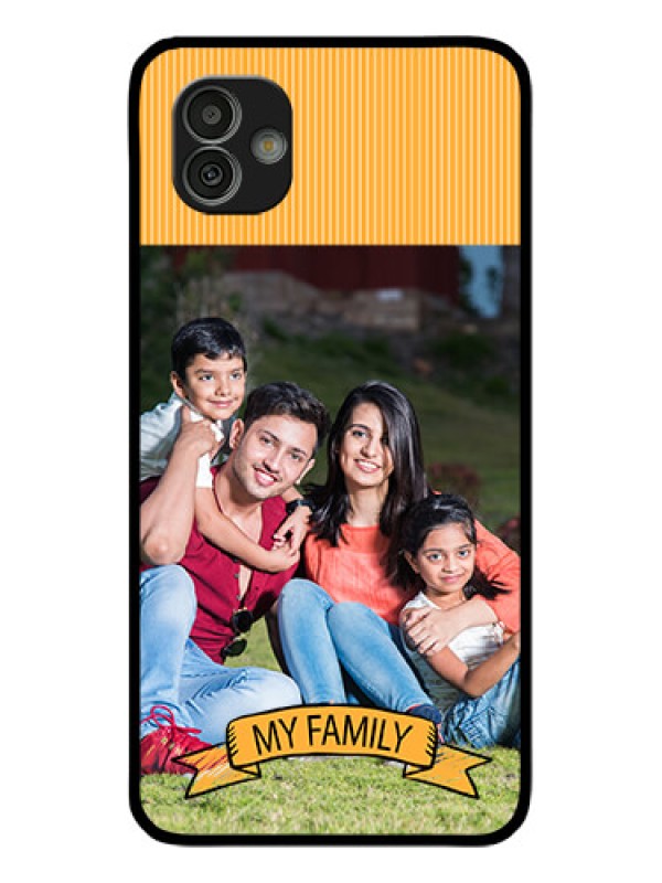 Custom Samsung Galaxy M13 5G Custom Glass Phone Case - My Family Design