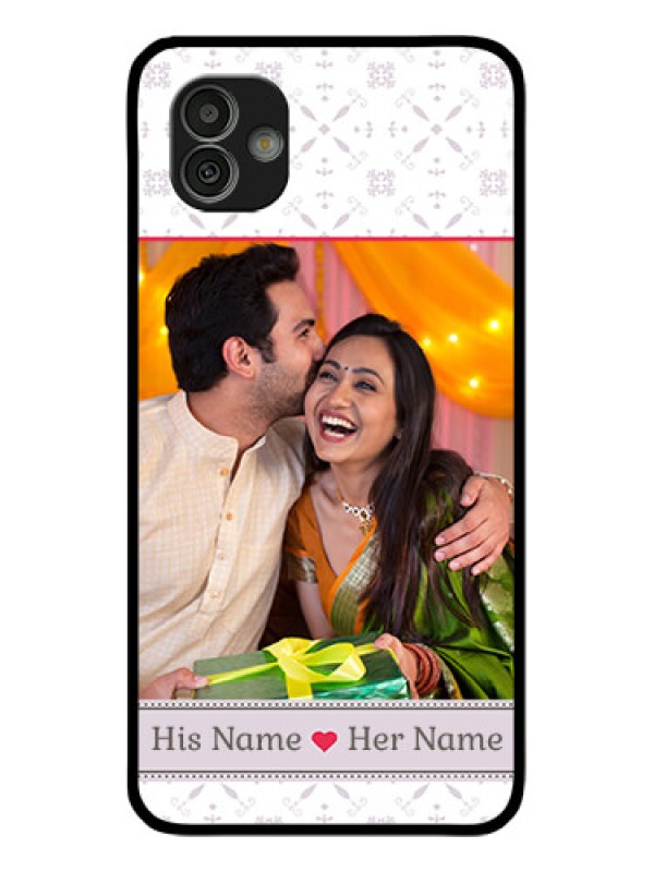 Custom Samsung Galaxy M13 5G Custom Glass Mobile Case - with Photo and Ethnic Design