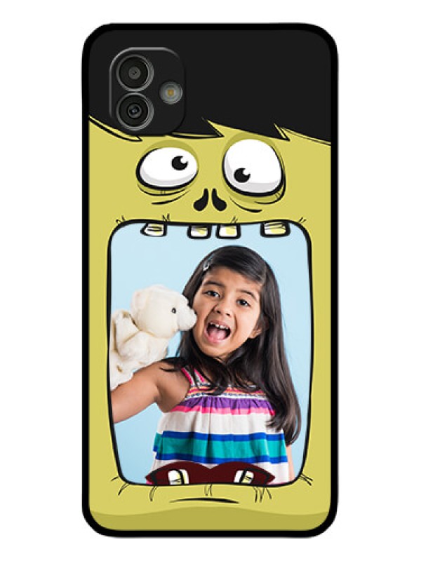 Custom Samsung Galaxy M13 5G Personalized Glass Phone Case - Cartoon monster back case Design