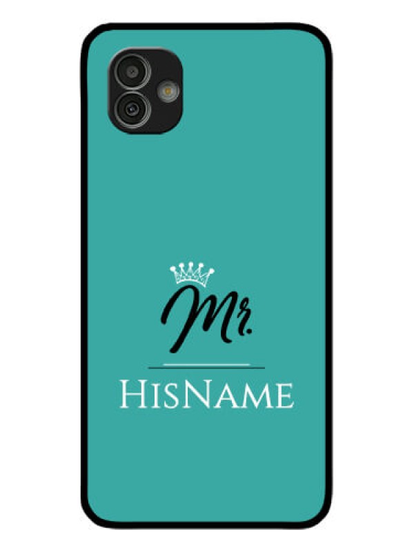 Custom Samsung Galaxy M13 5G Custom Glass Phone Case Mr with Name