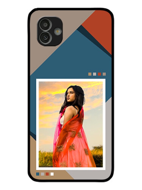 Custom Galaxy M13 5G Personalized Glass Phone Case - Retro color pallet Design