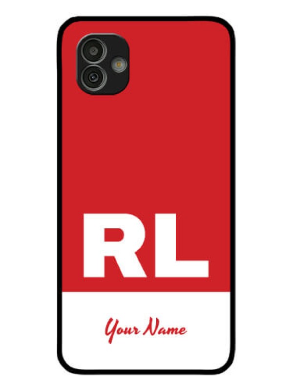 Custom Galaxy M13 5G Personalized Glass Phone Case - dual tone custom text Design