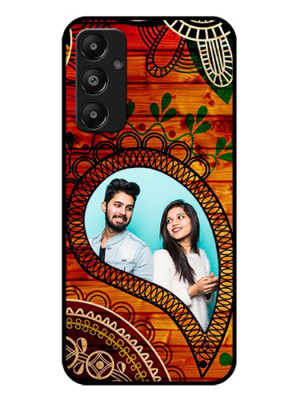 Custom Galaxy M14 4G Custom Glass Phone Case - Abstract Colorful Design