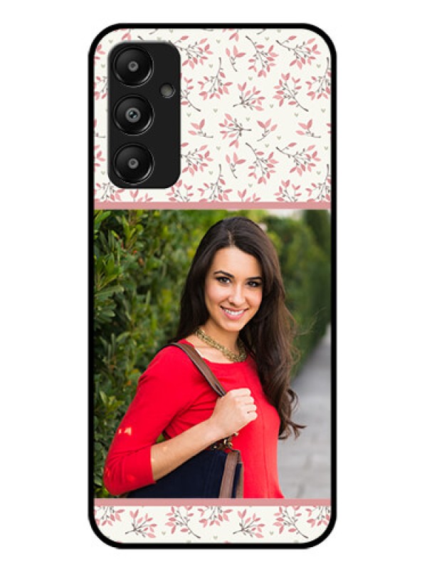 Custom Galaxy M14 4G Custom Glass Phone Case - Stunning Floral Design