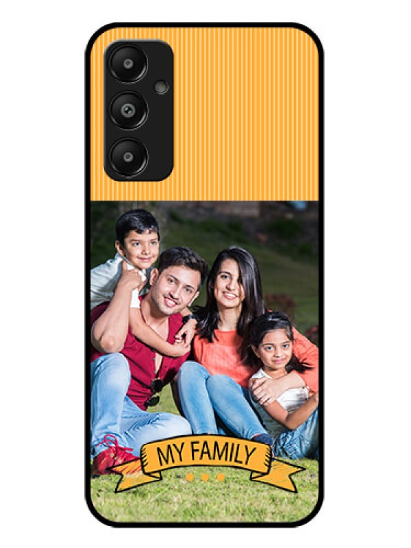 Custom Galaxy M14 4G Custom Glass Phone Case - My Family Design